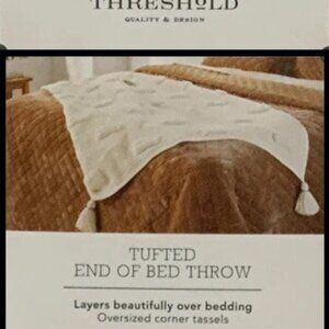 Threshold Tufted End of Bed Throw Blanket